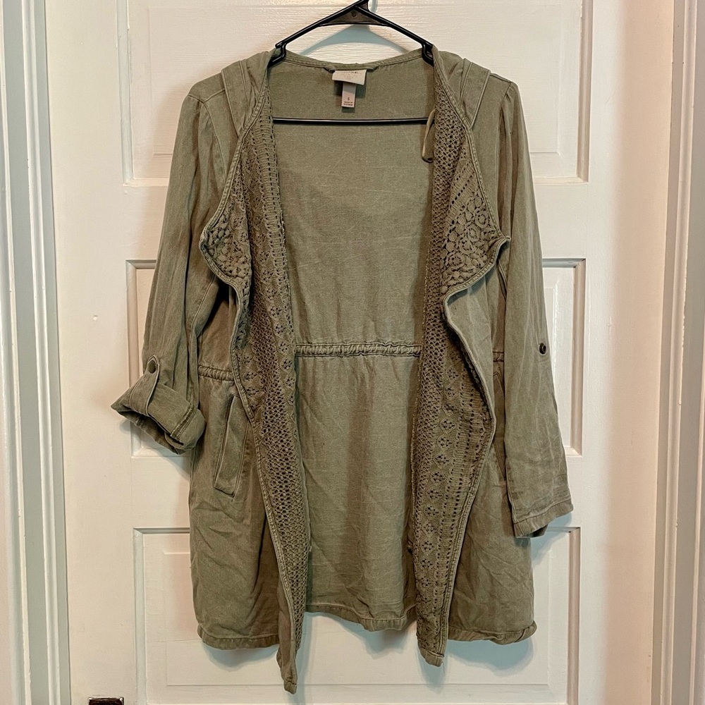 Knox Rose Army Green Cardigan